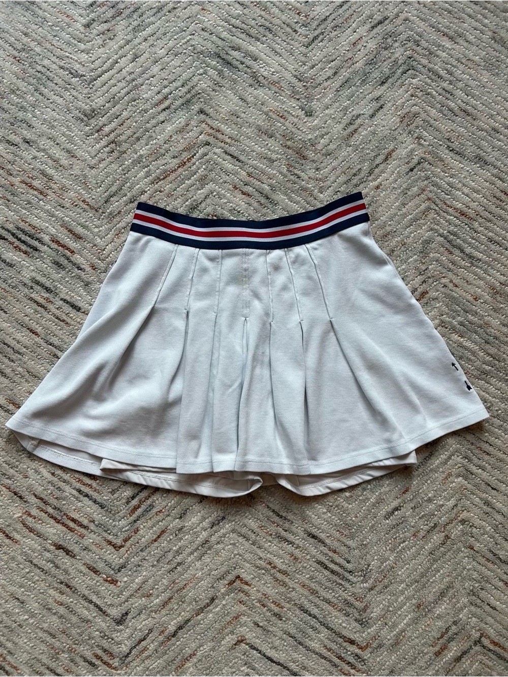 The Upside White Pleated Skirt With Built In Shorts